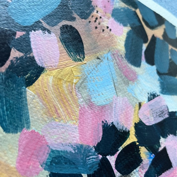 Hand Painted Abstract Art… Set of 4 - Picture 6 of 12